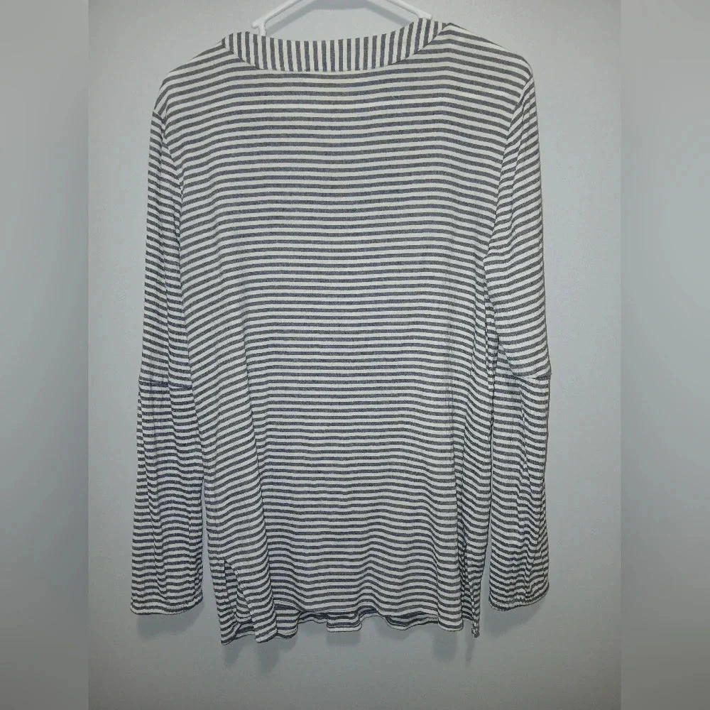 Michael Kors V-neck Coastal Top Women's Large Coastal Grandma Resortwear Cruise